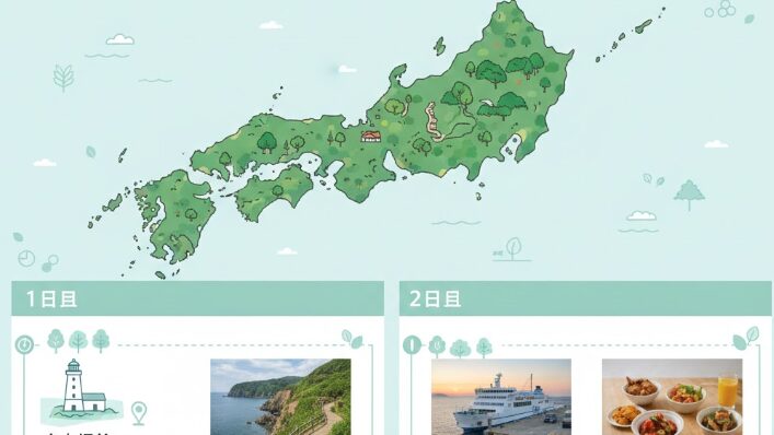 島の魅力を凝縮した観光モデルコースの提案